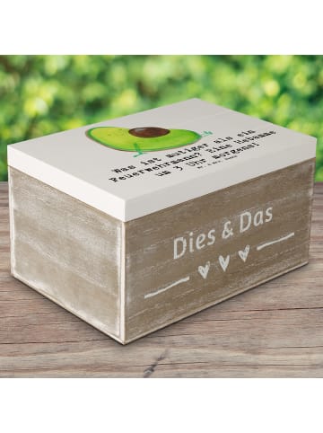 Mr. & Mrs. Panda Holzkiste Mutige Hebamme mit Spruch in Weiß