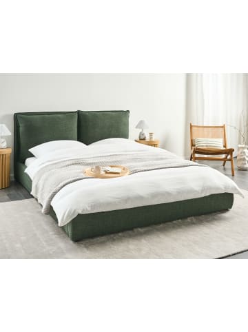Beliani Wasserbett BAJONNA in Grün/Schwarz - (W) 180 x (H) 94 x (L) 235 cm