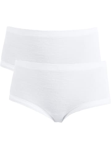 Erwin Müller Frottee, Baumwolle Taillenslip 2er-Pack in weiß