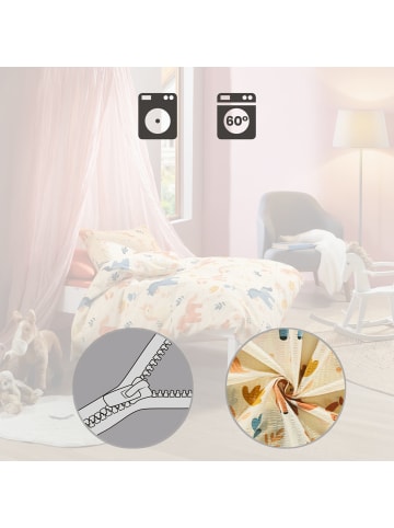 Erwin Müller Seersucker Kinder-Bettwäsche in bunt