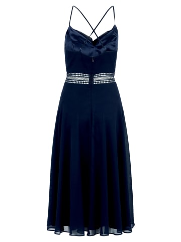 Vera Mont Cocktailkleid mit Wasserfallausschnitt in Night Sky