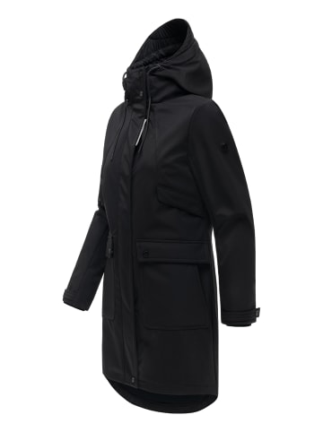 Navahoo Softshellmantel Morgennebel 14 in Black