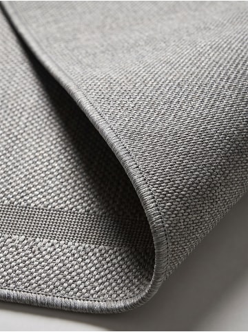 KADIMA DESIGN Läufer Bordüre flachgewebt pflegeleicht Wohnzimmer Flur Esszimmer in Grau