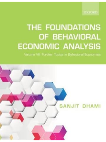 Oxford University Press Buch - The Foundations of Behavioral Economic Analysis