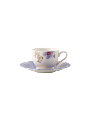 Villeroy & Boch Mokka-/Espressotasse mit Untertasse Mariefleur Gris Basic 50 ml in bunt
