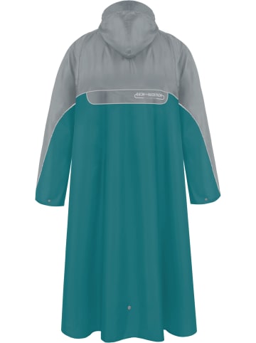 Normani Outdoor Sports Regenponcho Tutunendo in Grau/Petrol