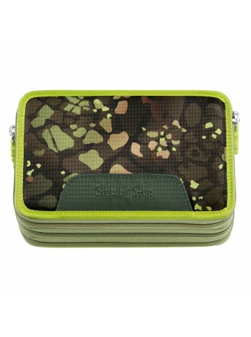 Step by Step XXL-Mäppchen Dino Torex 3 Fächer in grün