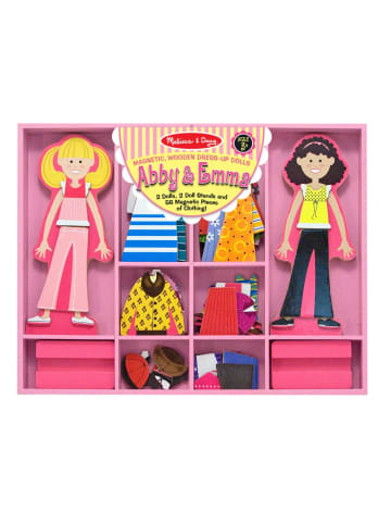 Melissa & Doug Abby & Emma magnetische Anziehpuppe aus Holz- ab 3 Jahren