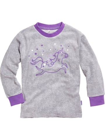 Playshoes Schlafanzug Frottee Einhorn in Violett