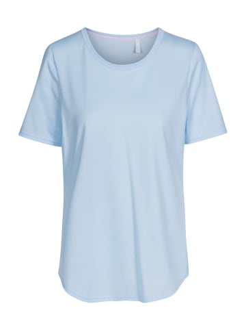 Rösch Schlafanzug Shirt kurzarm Basic in Arctic Blue