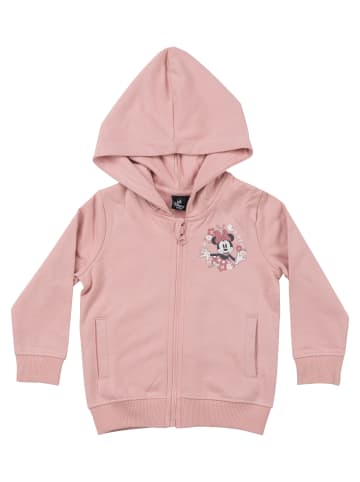 Disney Minnie Mouse Sweatjacke Kapuzenpullover mit Reißverschluss Hoodie in rosa