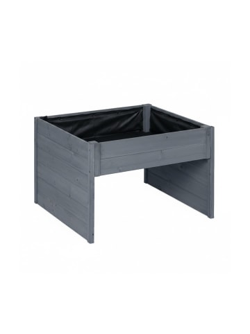 relaxdays Mähroboter Garage in Grau - (B)79 x (H)52,5 x (T)74 cm