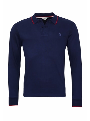 U.S. Polo Assn. Poloshirt langarm für Damen in dunkel-blau