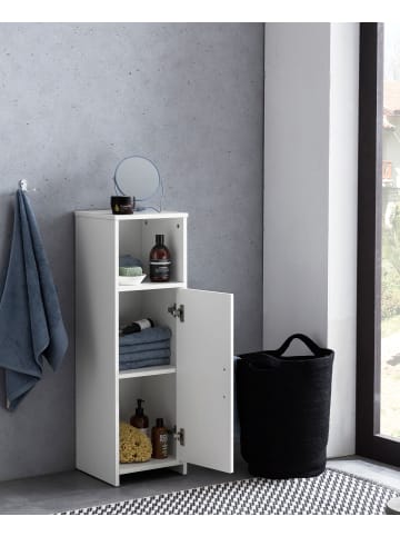 FineBuy Badregal in Weiß / Spanplatte / 30x30x96