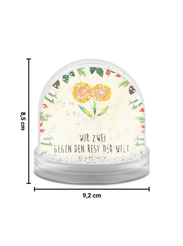 Mr. & Mrs. Panda Dekokugel Blume Sonnenblume mit Spruch in Naturpapier