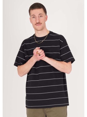 HONESTY RULES T-Shirts " Oversize French Terry Striped " in schwarz