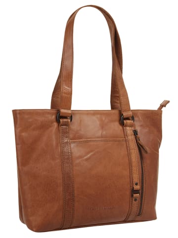 SPIKES & SPARROW Shopper in cognac