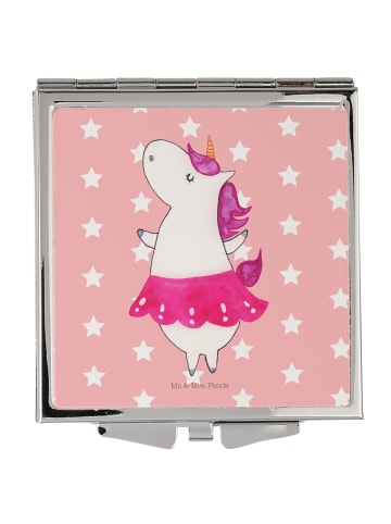 Mr. & Mrs. Panda Taschenspiegel Einhorn Ballerina ohne Spruch in Rot Pastell