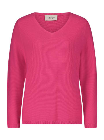 CARTOON Strickpullover mit V-Ausschnitt in Pink