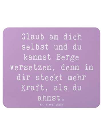 Mr. & Mrs. Panda Mauspad Spruch Selbstvertrauen stärken mit Spruch in Lavendeltraum