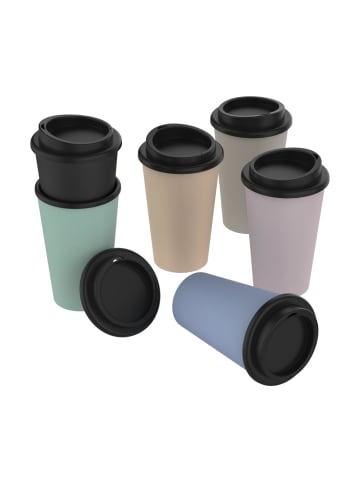 elasto Bio-Kaffeebecher "Premium" in schiefer - 350 ml