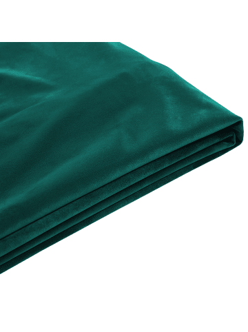 Beliani Bettrahmenbezug FITOU in Grün - (W) 190 x (H) 75 x (L) 214 cm