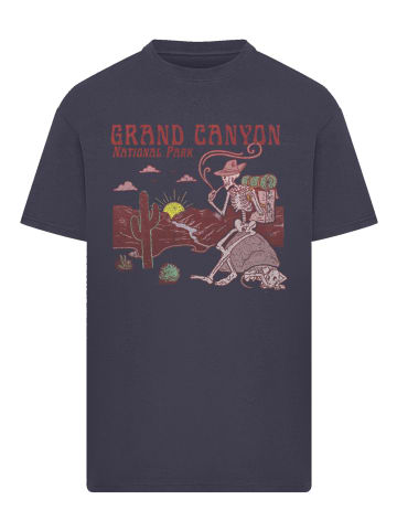 F4NT4STIC Oversize T-Shirt US National Parks Grand Canyon Sunrise in marineblau