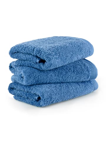 Möve Handtuchset Superwuschel 3-TLG Superwuschel 3x 50x100 cm in cornflower