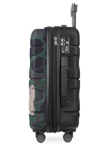 Hauptstadtkoffer X-Kölln Handgepäck Trolley Dehnfalte Carry-On Hardshell TSA 50L in Camouflage