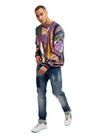 Carlo Colucci Strickpullover Deluggi in Navy