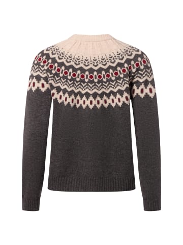 Marie Lund Strickpullover in grau beige - 0006