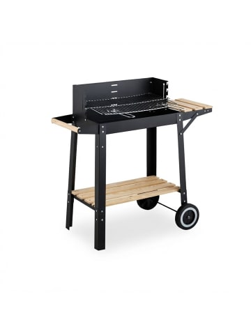 relaxdays Grill in Schwarz - (B)86 x (H)80,5 x (T)42 cm