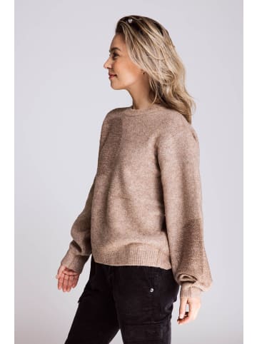 ZHRILL Sweatshirt ZHMAREEN LUREX CHOCOLATE in CHOCOLATE