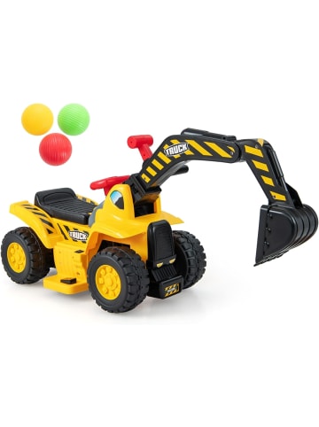 COSTWAY 6V Sitzbagger Elektro ab 2 Jahren in Gelb