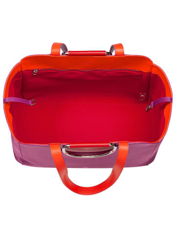 DuDu Shopper Tasche Leder 36 cm in fuchsia