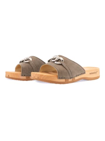 Woody Sandale in schwarz