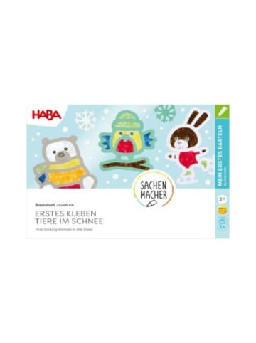 HABA Sales GmbH & Co.KG Nonbook - Bastelset - Erstes Kleben Tiere im Schnee