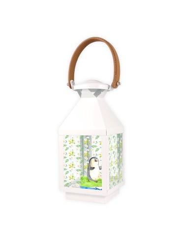 Mr. & Mrs. Panda Windlicht Pinguin Surfer ohne Spruch in Transparent