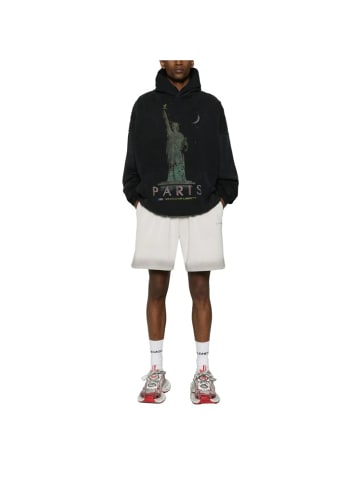 Balenciaga Paris Liberty distressed Hoodie schwarz