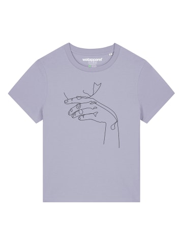 wat? Apparel T-Shirt Don't Hurt Yourself in Lavender