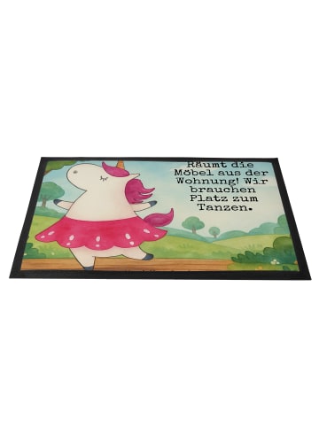 Mr. & Mrs. Panda Türvorleger Einhorn Ballerina Design mit Spruch in Weiß