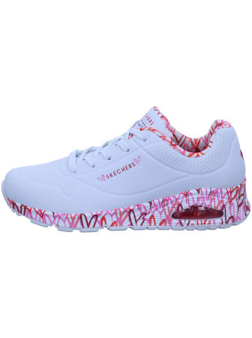 Skechers Lowtop-Sneaker UNO - LOVING LOVE in white/red/pink