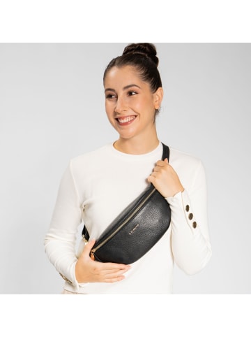 Lazarotti Bologna Leather Gürteltasche Leder 31 cm in black