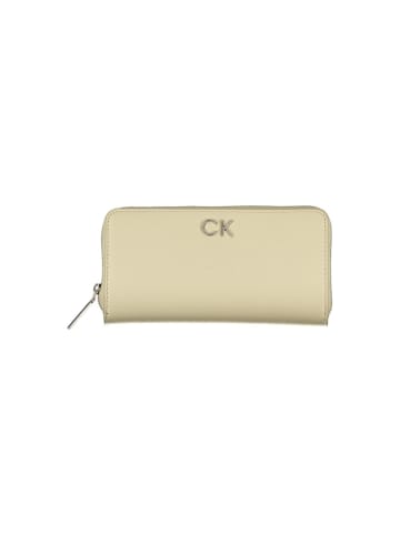 Calvin Klein Beige Polyurethan-Geldbörse