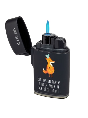 Mr. & Mrs. Panda Feuerzeug Bedruckt Fuchs Koch mit Spruch in Schwarz