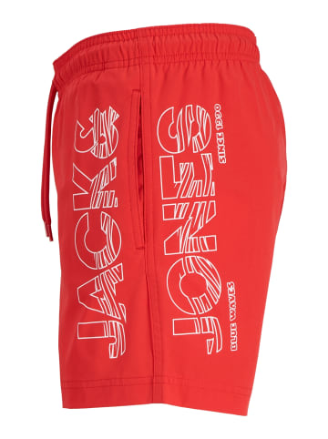 JACK & JONES Junior Badeshorts Jpstmaui Wave Logo Swim Shorts in true red
