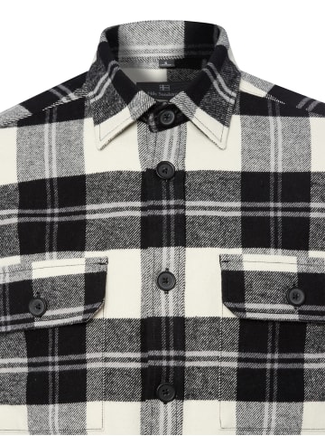 Nils Sundström Hemd in weiß schwarz - 0002