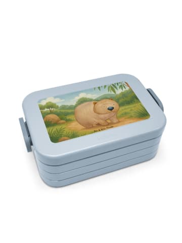 Mr. & Mrs. Panda MEPAL Bentobox Wombat Design ohne Spruch in Blau Pastell