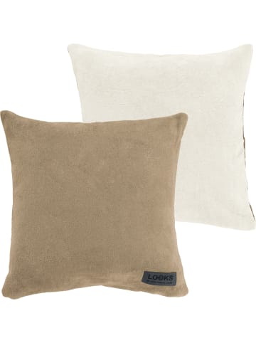 LOOKS by Wolfgang Joop Jacquard, Baumwollmischung Wendekissenhülle in natur/beige