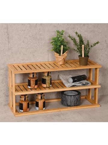 Kesper Küchenregal aus Bambus, 2 Ebenen in Braun, (B) 20 x (H) 27 x (L) 55 cm